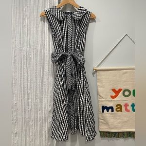 Eloquii Black and white gingham dress size 16